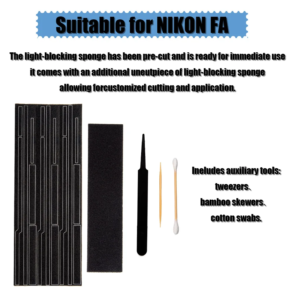 Light Leak Proof Sponge High Density Foam for Nikon FA Light Proof Seal Foam Sponge Film Camera Repair Kits Accessories