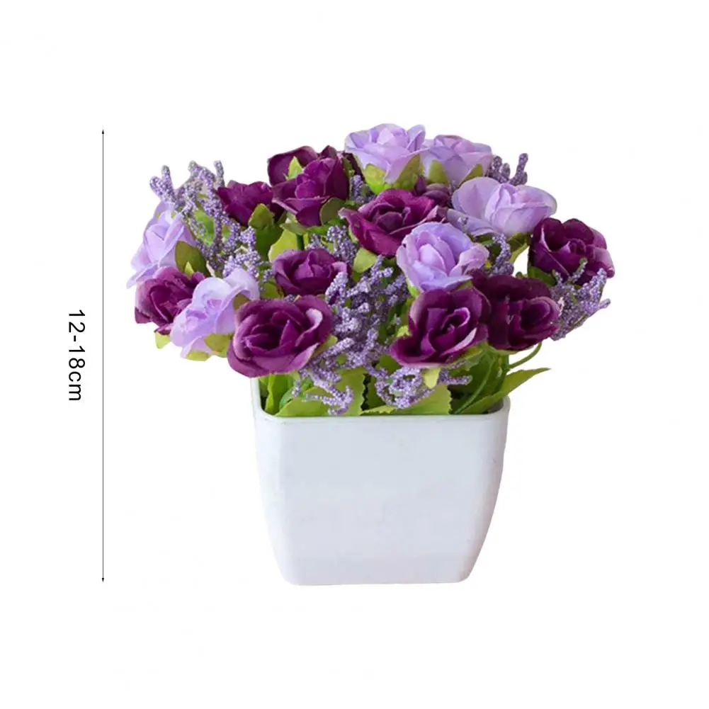 12-18cm Small Tree Fresh-keeping Artificial Bonsai No Watering Maintenance Free Fake Potted Plant Home Decor Table Decorations