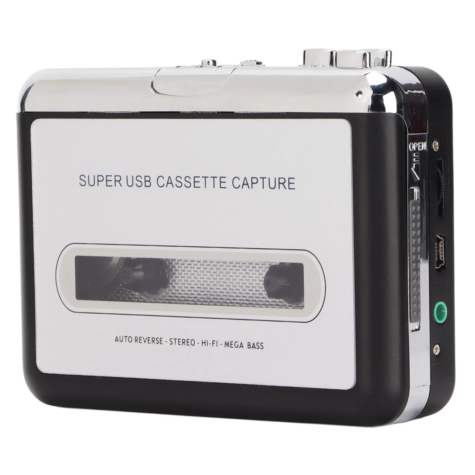 Tape to MP3 Converter Stereo 3.5mm Portable USB Cassette Player with Earphone for Laptop PC Portable Cassette Player
