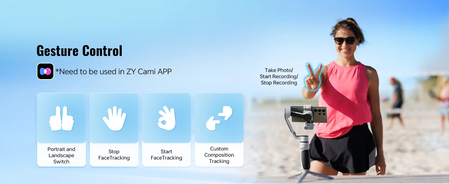 Zhiyun Cinepeer CQ5 Voice Control Gimbal description image 9