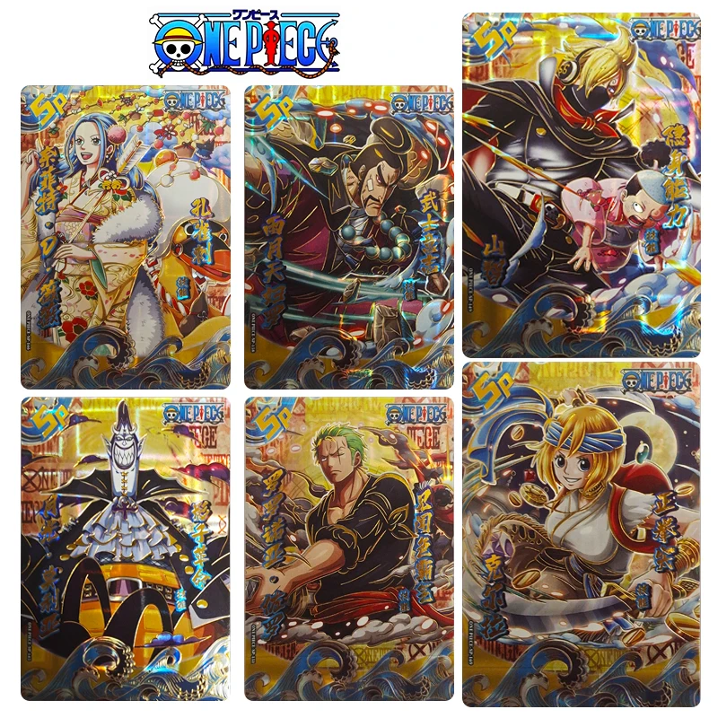 

ONE PIECE SP series Collection card Anime characters Roronoa Zoro Usopp Bronzing flash card Cartoon toys Christmas birthday gift