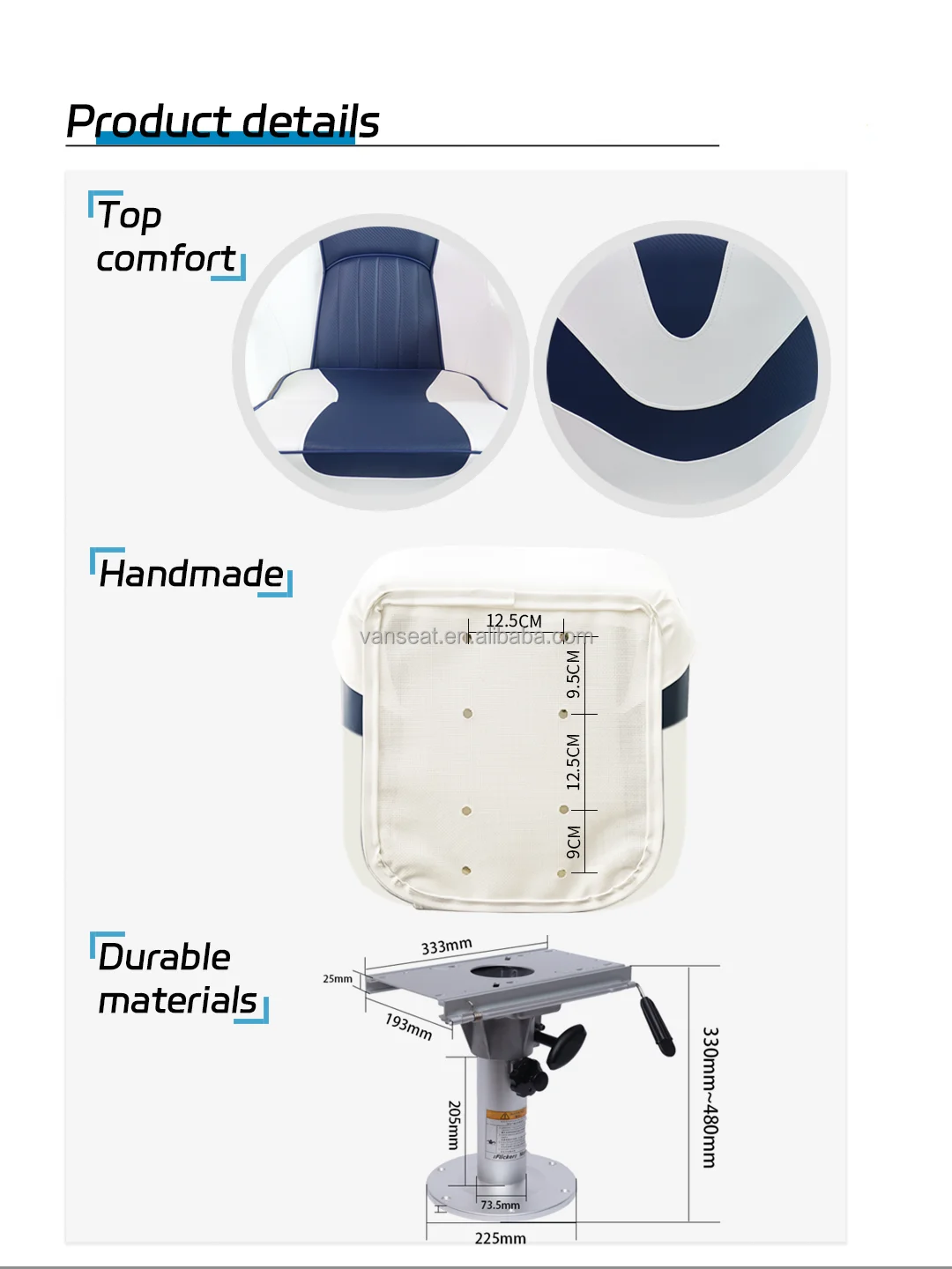 Manufacturer Boat Accessories Other Marine Supplies Most Comfortable Best Marine Boat Bucket Seats for Yacht