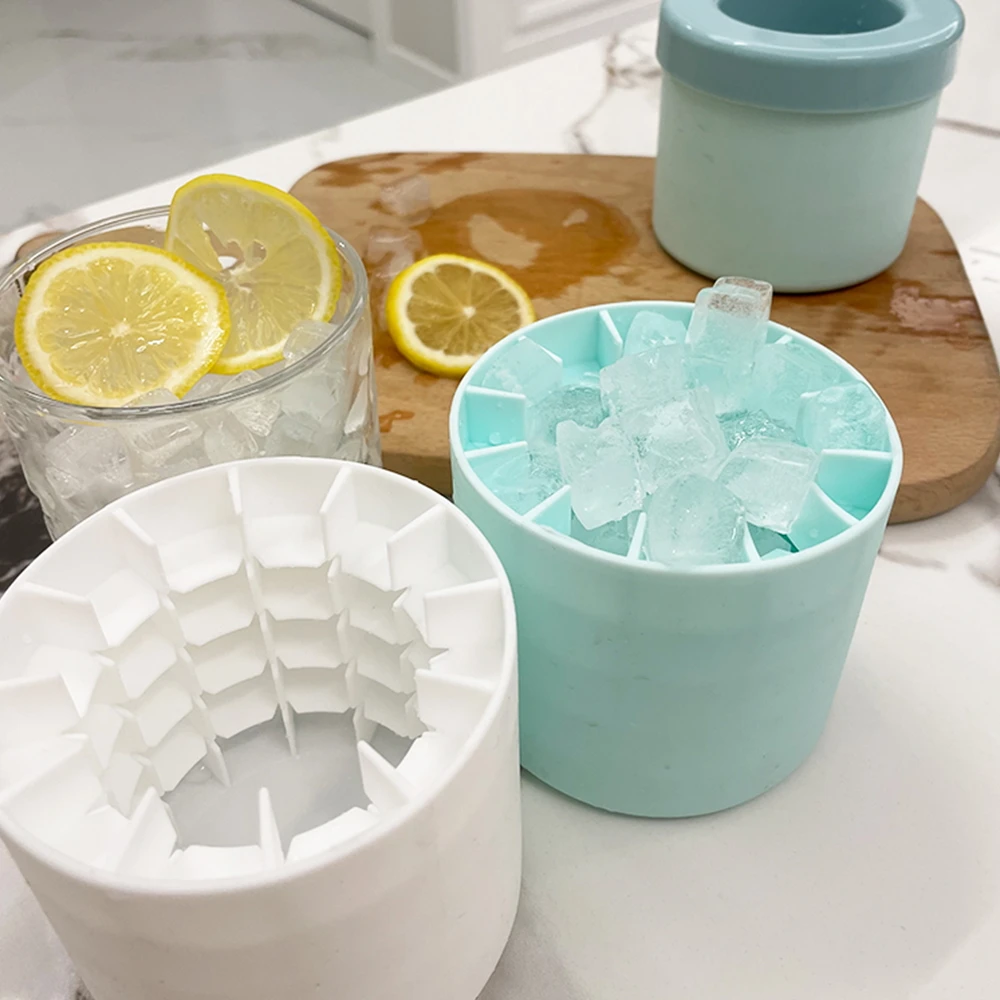 Silicone Ice Cube Mold Large Ice Bucket Cup Quickly Freeze Ice