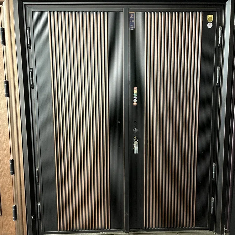 Iron Gate, Villa Garden Entrance, Stainless Steel Double Door, Customized Size, Wear-resistant, Rust Proof and Waterproof 2