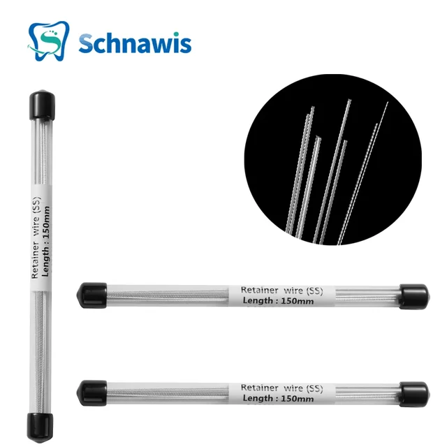 10Pcs/box Dental Orthodontic Lingual Retainer Wire SS Twist Straight Wire 0.010*0.028 /0.0155 *0.0175 Dentistry Materials