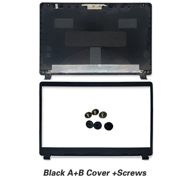 Enhanced Laptop LCD Back Cover with Screen Bezel and Hinges