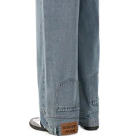 2024Spring and Summer American Retro inside-out Wear Flip Jeans Men and Women Couple Straight Loose Wide Leg Mop Pants Tide 1