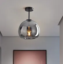  Modern Ceiling Lighting Minimalist Nordic texture LED Glass Ceiling Lamp aisle Corridor Lamp Creative Living Room Lights E27 