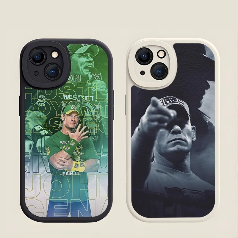 Wrestling Star John Cena Custodia Per Telefono Pelle Di Agnello Per Iphone 12 Pro Max 14 11 12 Mini X Xr Xs 8 7 Puls Se Cover Per Cellulare Di Lusso