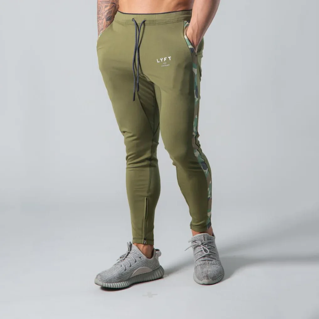 New Autumn Muscle Brothers Running Fitness Cotton Sports Pants Men's Casual Leisure Long Trousers Skateboard Long Pants