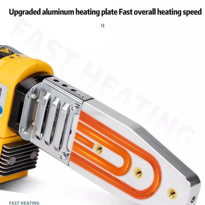 Deli Fuser PPR PE Soldering Iron Cordless Electric Pipe Welding Machine Plastic Tube PP Heating Hot Melt Tools For Makita