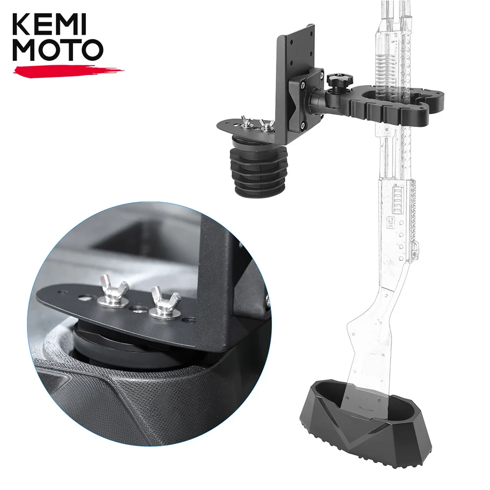 KEMIMOTO UTV Compatible with Polaris Ranger XP 1000 General 2/4 Doors Universal Dash Cup Holder Cargo Bed Gun Holder Rack