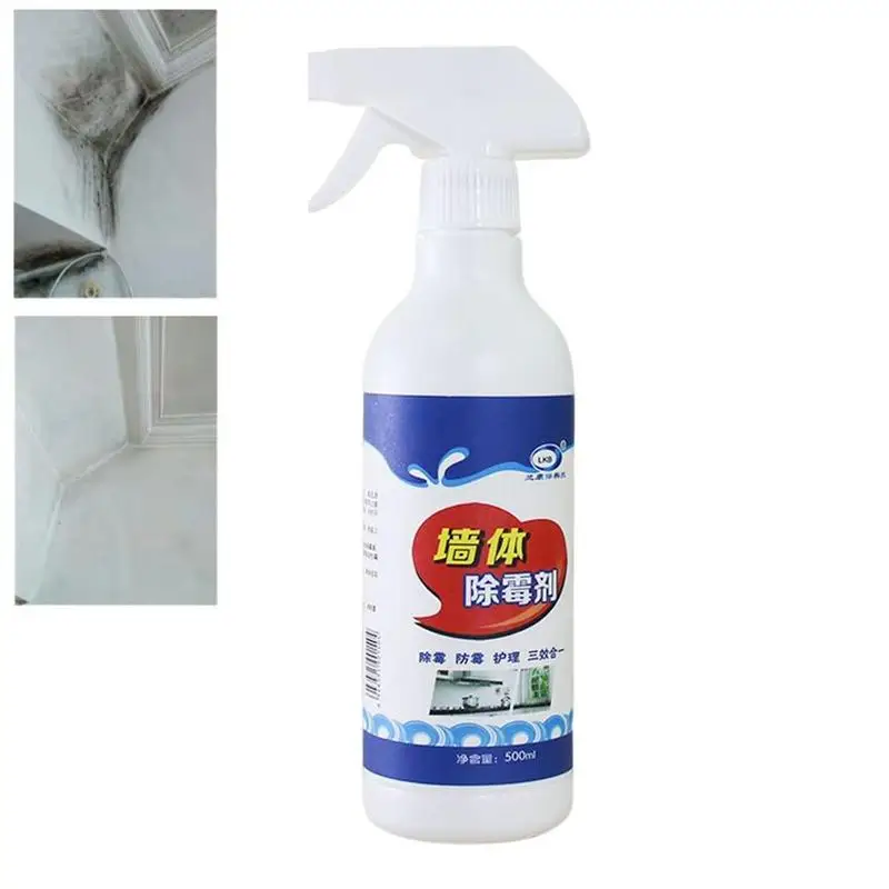

Mildew Stain Remover 500ml Wall Mold Remover Mold Cleaning Spray Mildew Mould Removal Foam Spray For Floor Toilet Washing
