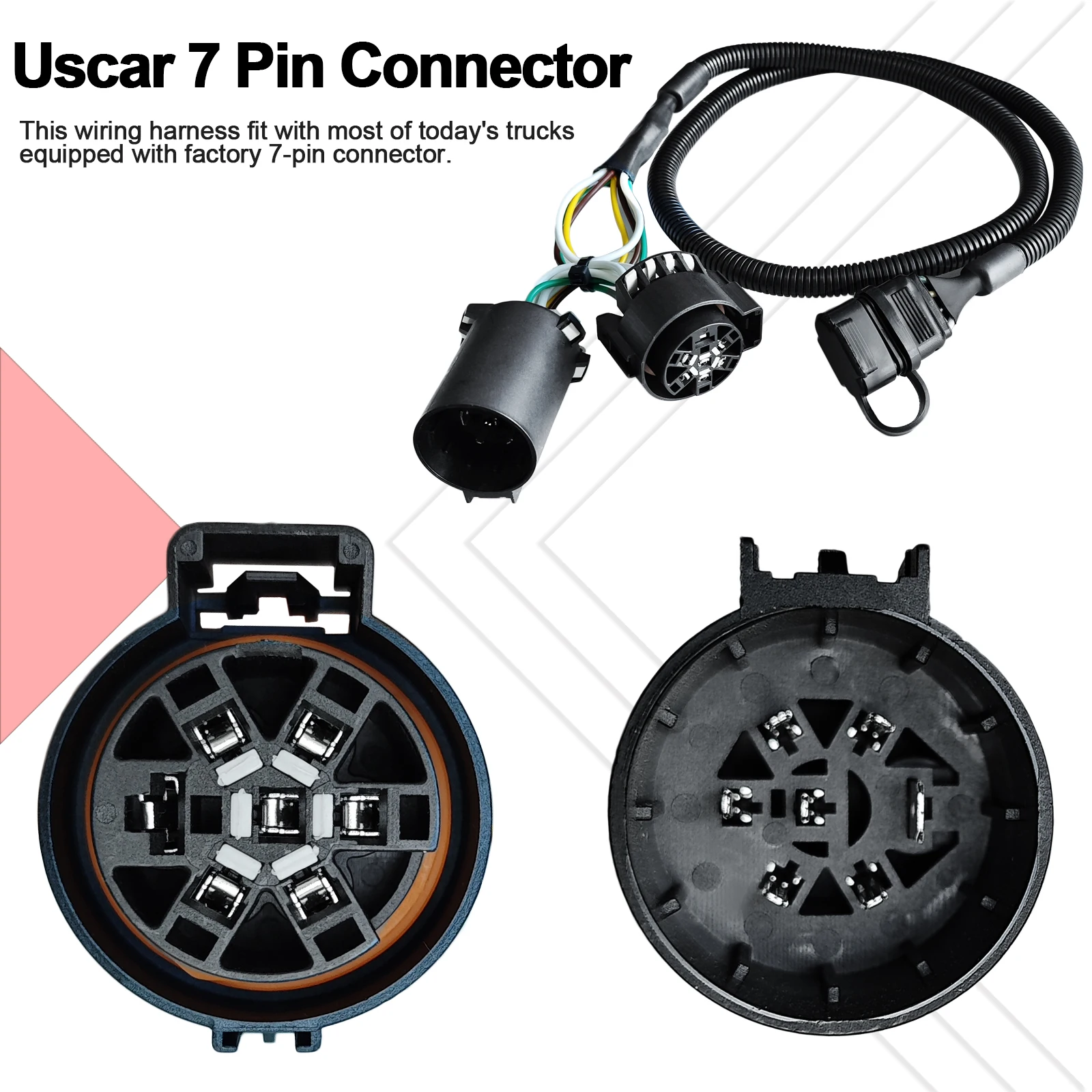 Convertitore 7 Pin 13 Pin Set Adattatori Spine Rimorchio 7 Pin A 13 Pin E 13 A 7 Pin - Convertitore Per Prese Elettriche Auto E Carrelli UE Connettore Elettrico Per Veicoli