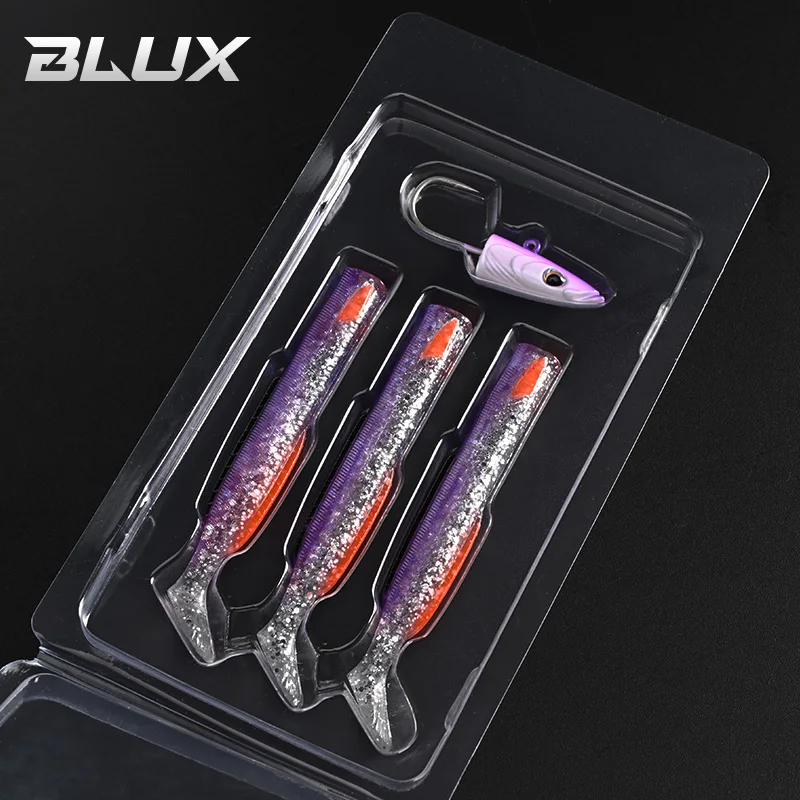 BLUX Vivid Sandeel Soft Eel Fishing Lure - Paddle Tail with Vibrating Action
