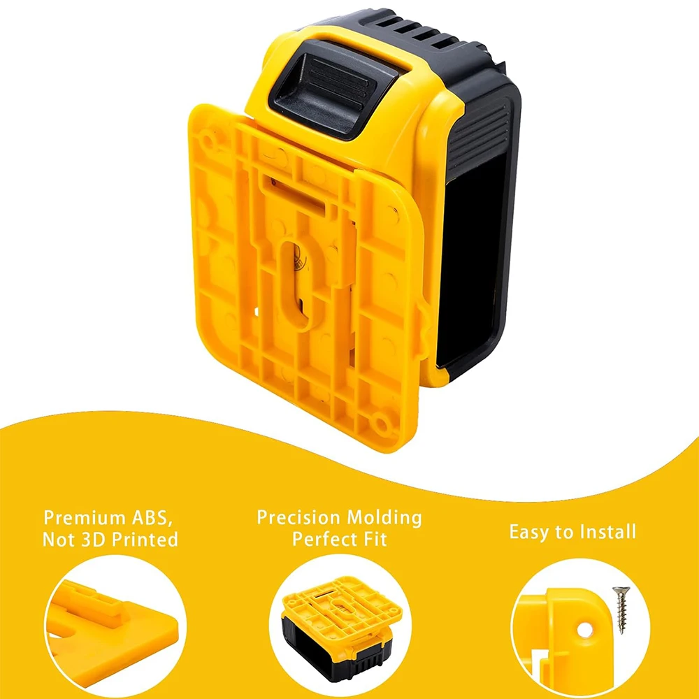 Dewalt 18V 20V 리튬 이온 배터리 DCB203 DCB205 용 1-10PCS 배터리 홀더 보관 랙, 작업대 용 벽걸이 형 배터리 도크