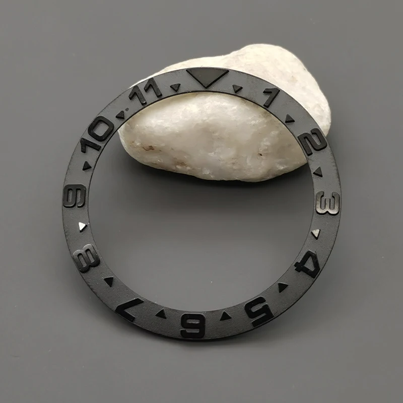 Curved Metal Bezel Insert Ring