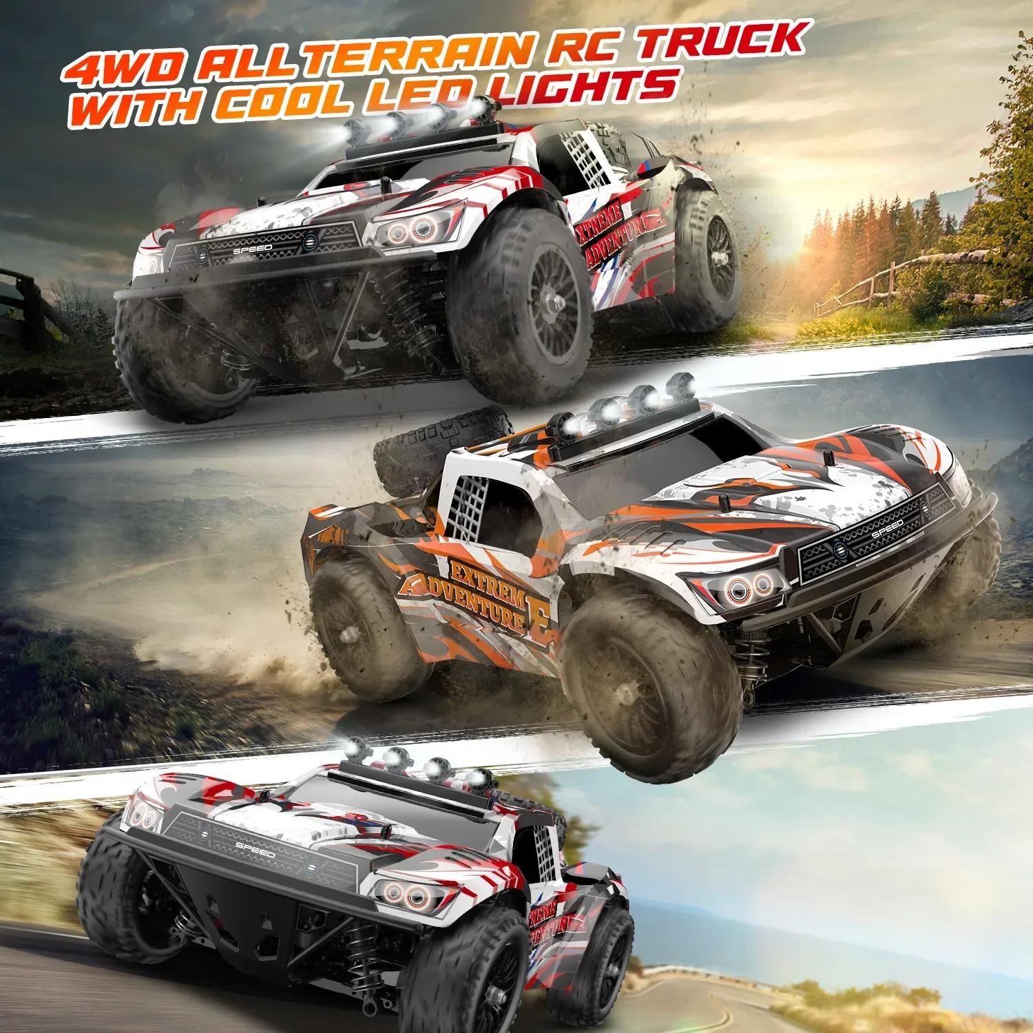 201e 9201e Four wheel drive remote-controlled high speed vehicle 1:10 brushless off-road vehicle short card rapid RC model car 4