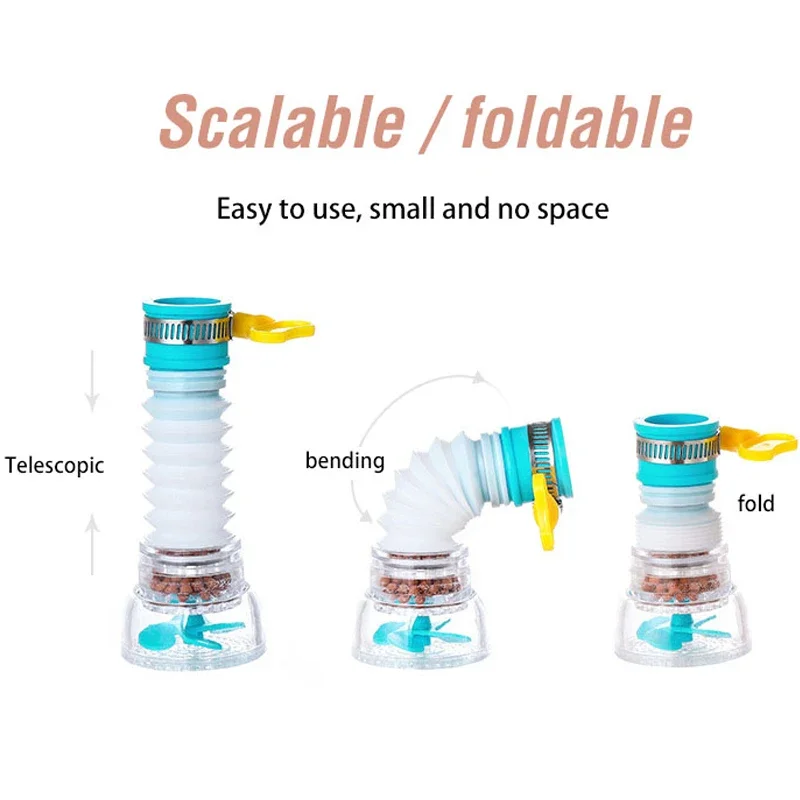 For Kitchen Retractable Home Kitchen Carbon Faucet Mini Tap Water Clean Filter Purifier Filtration Cartridge Carbon Water Filter