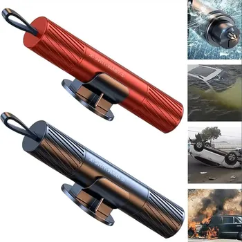 Martello di Sicurezza per Auto, Rompi-Vetro di Emergenza, Taglierino per Cinture di Sicurezza, Strumento Salvavita per Fuga d'Emergenza in Auto