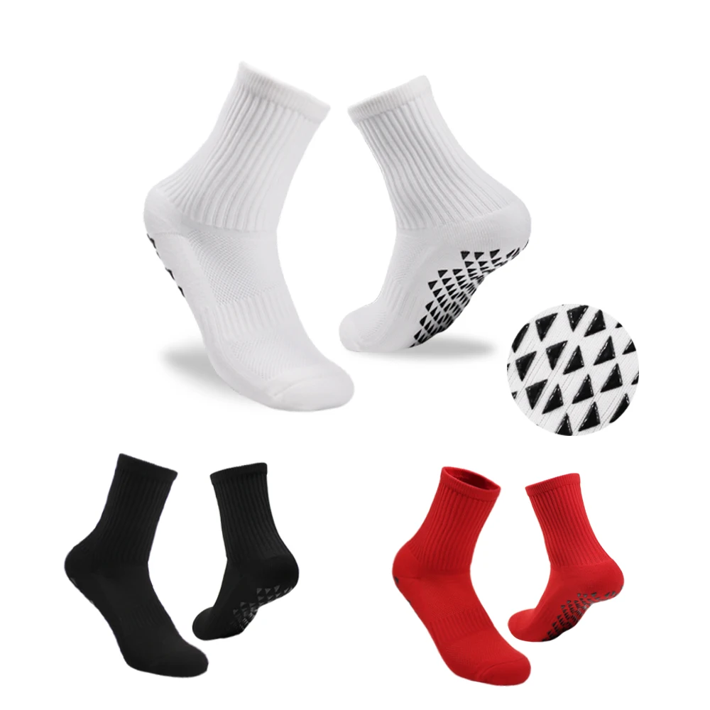 جوارب رياضية سميكة للجري ، جوارب مانعة للإنزلاق لكرة القدم وكرة السلة ، مريحة وجيدة التهوية ، توزيع جديد ، 1 زوج ، 3 أزواج