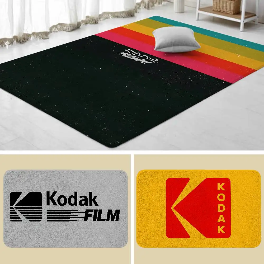 K-Kodak F-필름 카메라 바닥 매트 홈 세탁실 러그 카펫 거실 장식 라운지 공간 미끄럼 방지 발 매트 입구 도어 매트