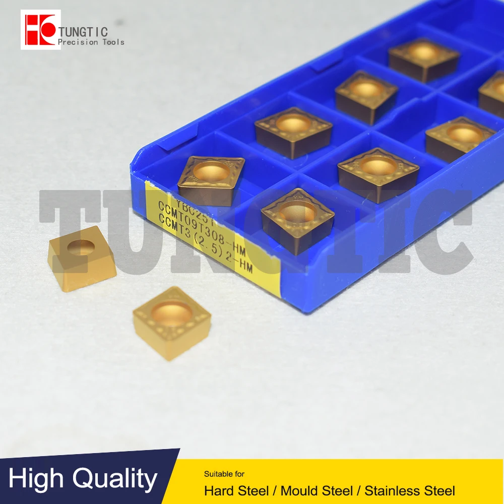 10X DCMT11T304-HM YBC251 Wendeplatten Wendeschneidplatten Für