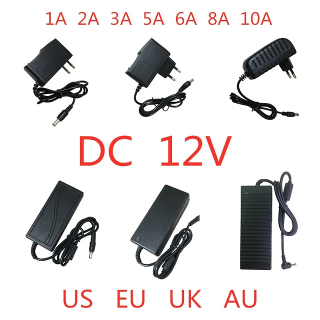 Lighting Transformers Dc 12V 5A Power Supply Adapter Converter Ac