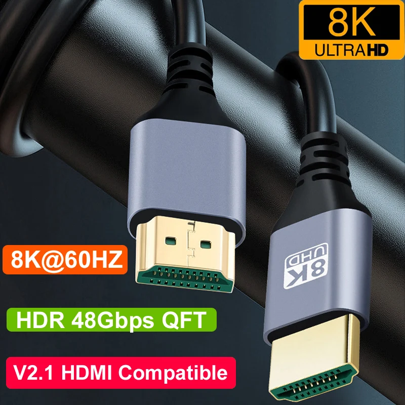 Sonero® Câble 8K-HDMI 2.1, câble hybride fibre optique, résolution jusqu'à 8K 60 Hz (7680 x 4320