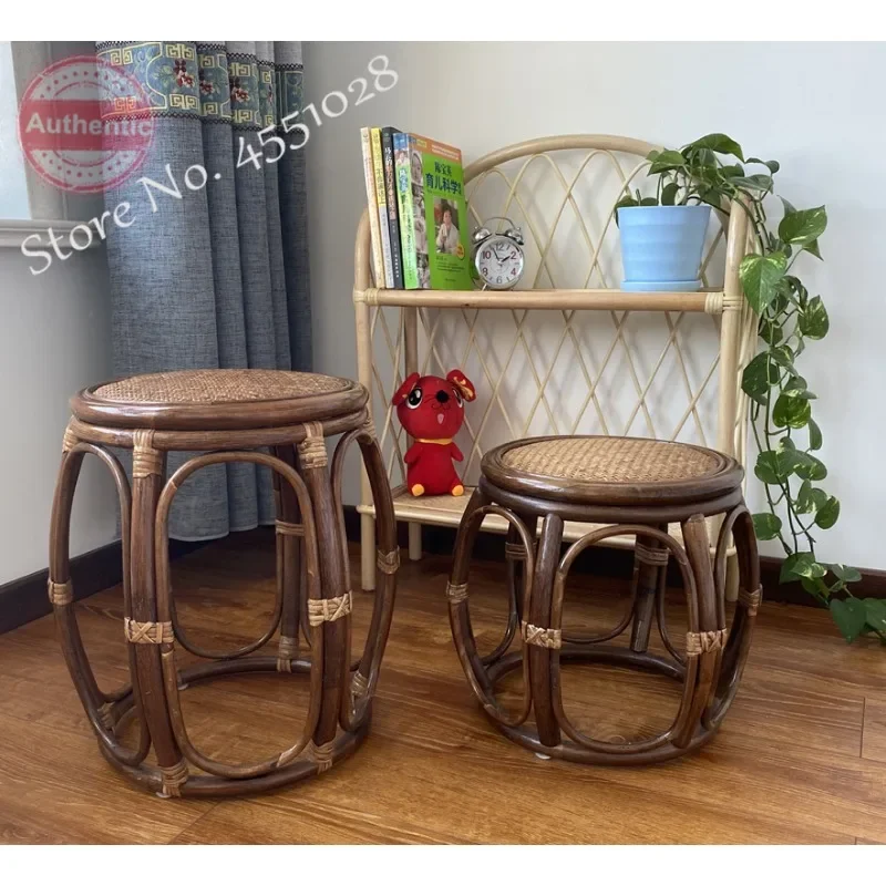Rattan Guzheng Stool Single Piano Stool Solid Wood Stool Children Adult Princess Chair Special Piano Stools