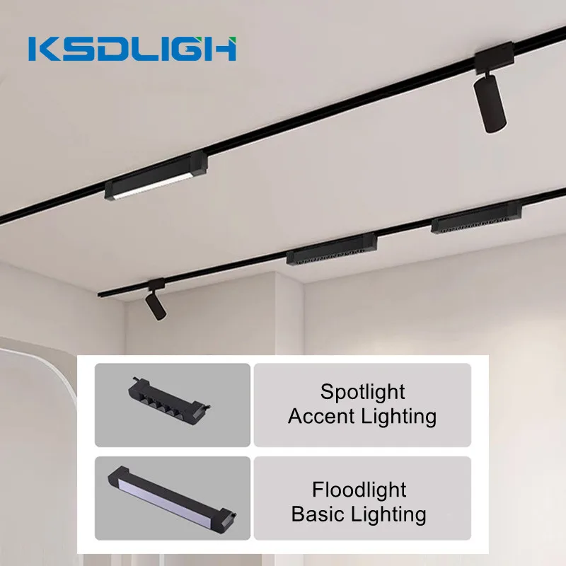 

30W/40W/60W Adjustable Led Track Light Spotlight Indoor Ceiling Lighting for Living Room Shop Home Decor Light Fixtures Lamps