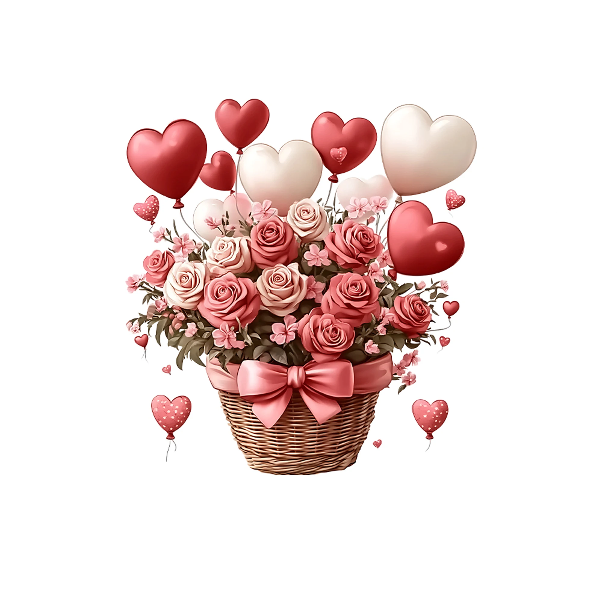 Valentine s Day Love Heart Toilet Seat Cover Stickers Romantic Rose Flower Wall Decals Bathroom Decorations