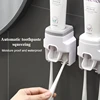 Wall Mount Automatic Toothpaste Dispenser Bathroom Supplies Toothpaste Squeezer Toothbrush Holder toothpaste squeezer 1