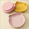 1PC Baby Safe Silicone Dining Plate Cute Cartoon Children Dishes Feeding Toddler Training Tableware Kids Suction Bowl BPA Free 5