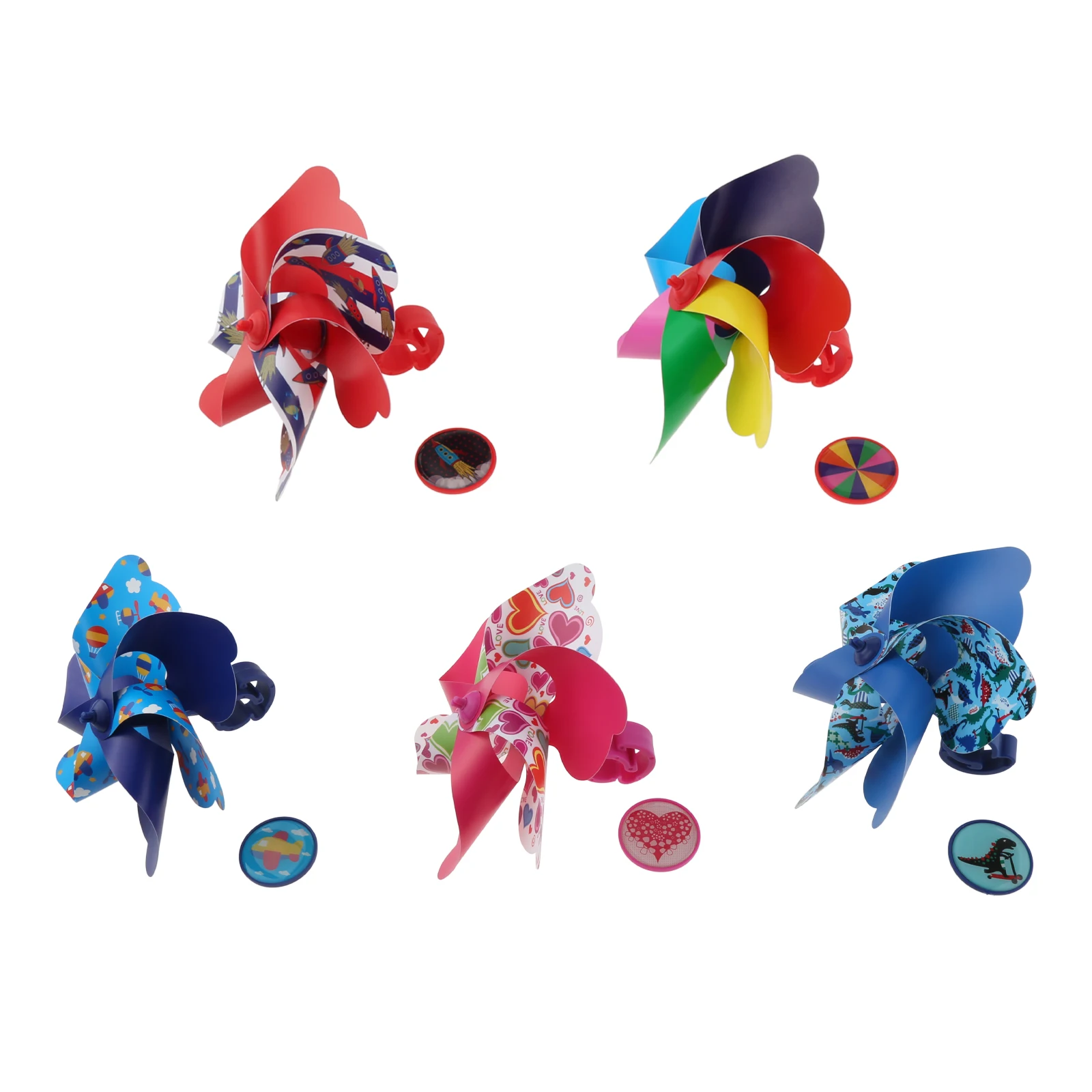 1Pc Children Bicycle Windmill Cartoon Colorful Pinwheel Windmill for Kid'S Bicycle Scooter Outdoor Decorative Gifts for Children