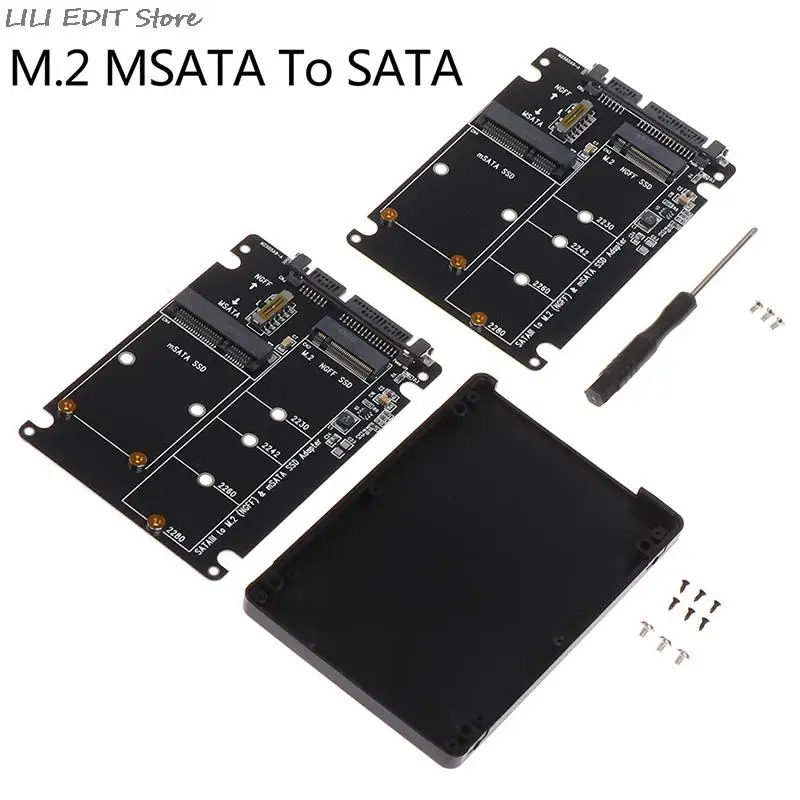 2,5 дюйма SATA 60 Гбит/с к M2 NGFF SATA SSD MSATA SSD адаптер MSATA-SATA M.2 NGFF в SATA жесткий диск адаптер плата