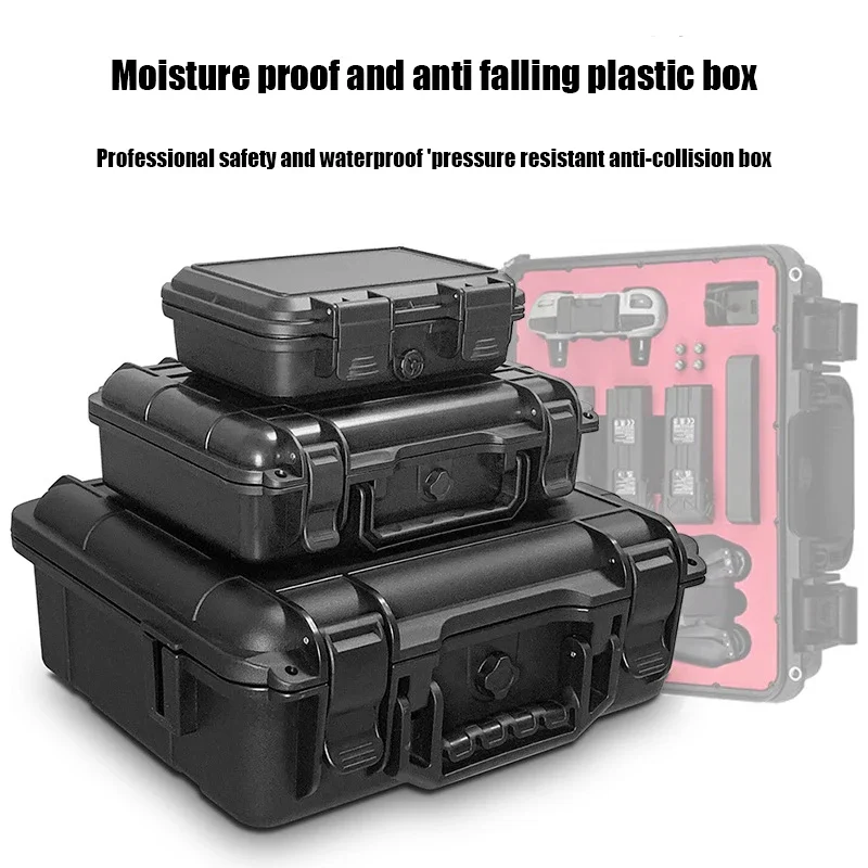 

Portable Tools Box Instruments And Equipment Anti-fall Tool Case Empty Hard Shockproof Plastics Parts Organizer Suitcase Toolbox