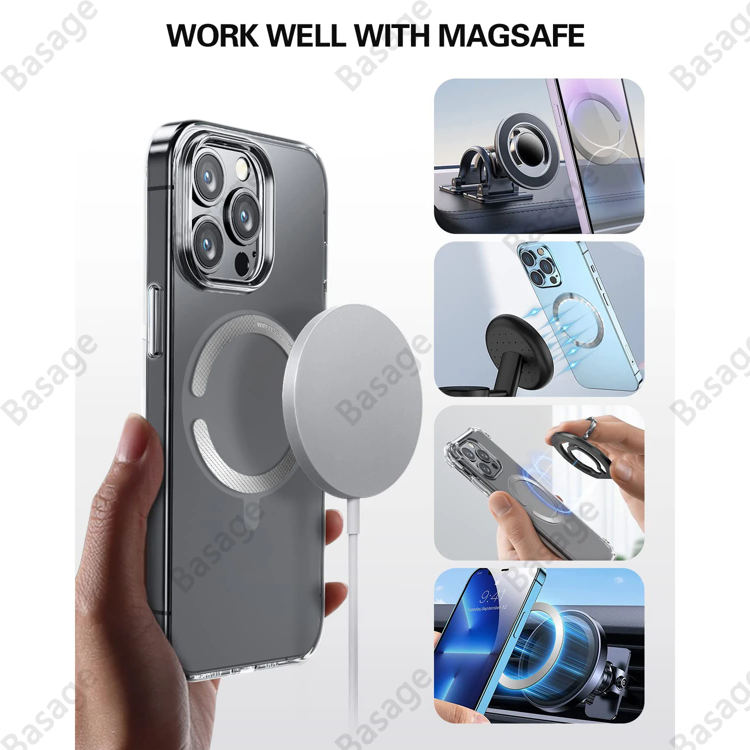 3 PCS Magnetischer Aufkleber für Mag Safe Wireless Chager & Zubehör,  starker universeller Magnetring-Aufkleber, Universal Magnet Sticker für  iPhone und Samsung: : Elektronik & Foto