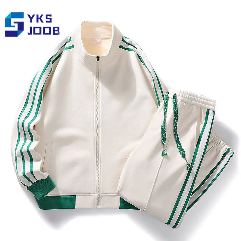 

Men's Casual Sets Outdoor Cardigan Stand Collar Long-sleeve Tracksuit Fashion Trend Jacket Trousers 2 Pieces Sports Daily Suits