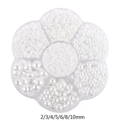 Elegant Half Round Pearl Beads for DIY Crafts and Decorations (5600pcs)