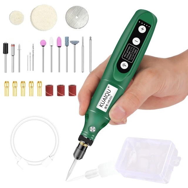 Mini Grinder USB Rechargeable Micro Rotary Tool Engraver Pen Wireless  Electric Grinder Set Jade Carving Engrave Grinding Tool - AliExpress