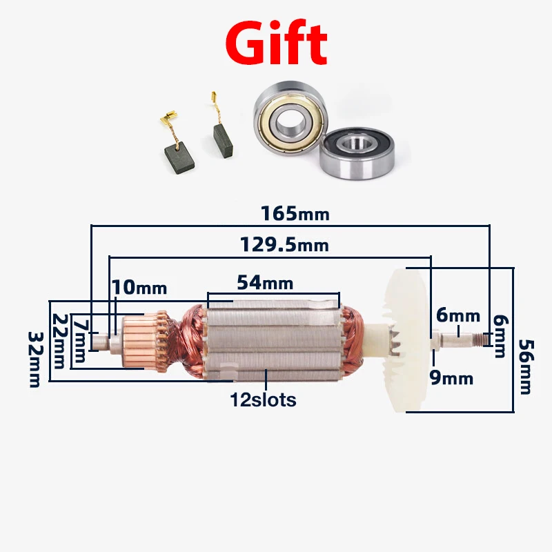 AC220240RotorArmatureAnchorStatorCoilReplacementforMakita