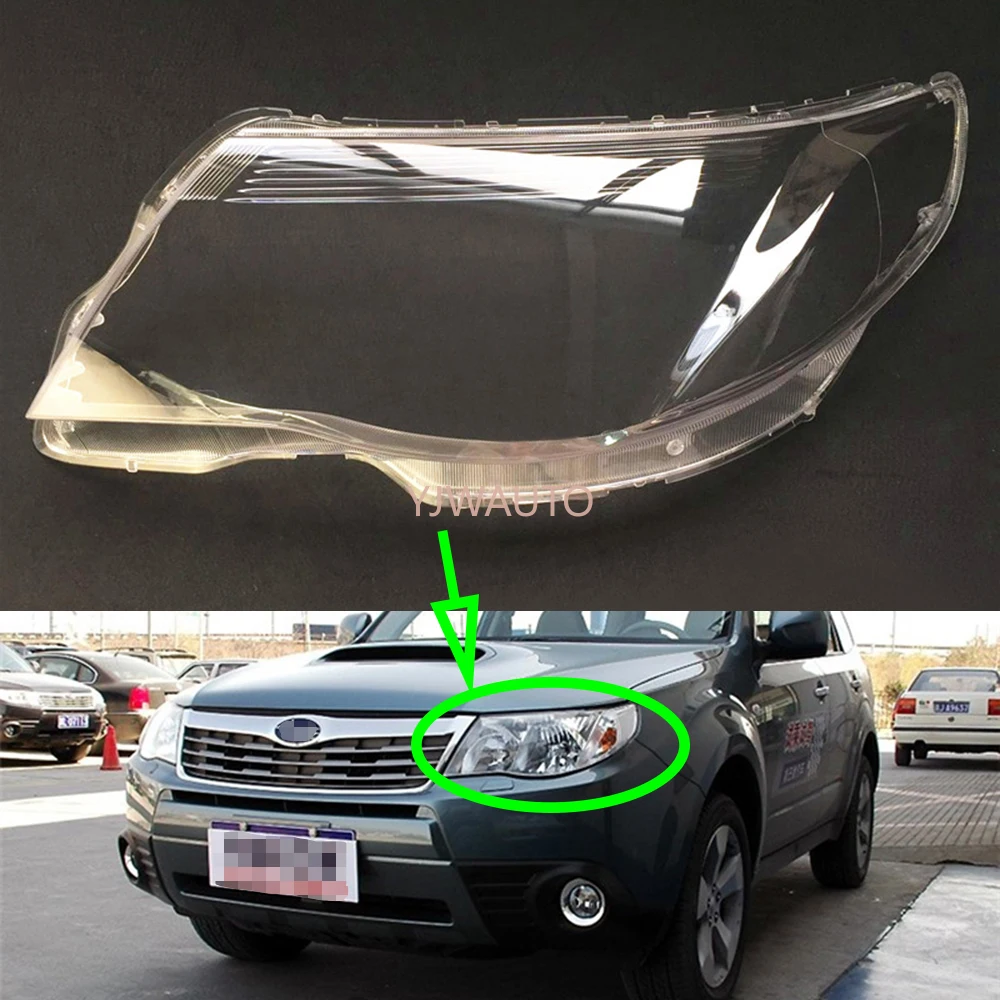 Lente de faro delantero para Subaru Forester 2009 ~ 2012, cubierta de faro delantero de coche, repuesto carcasa delantera de coche - AliExpress Automóviles y motocicletas