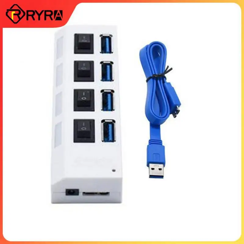 3.0 Hub Usb Hub 3.0 Multi Usb Splitter 3 Hab Usa Adattatore Di Alimentazione 7 Porte Multiple Expander 3.0 Usb3 Hub Con Interruttore Per Pc