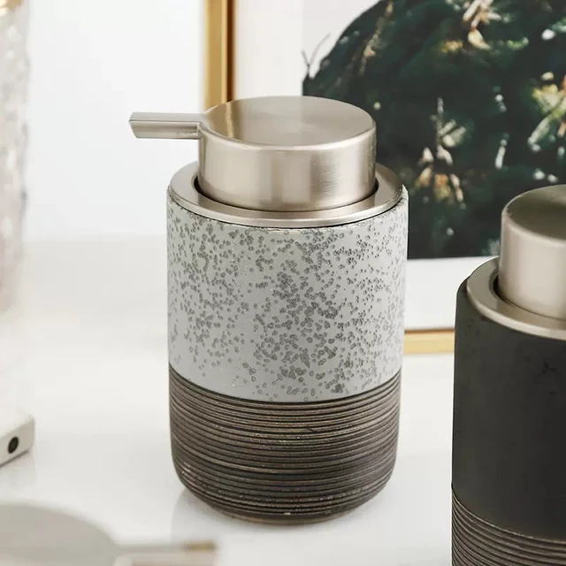 Gobelet de salle de bain en grès cérame - Beige clair - Home All | H&M CA