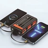 30000mAh Hand Crank Solar Power Bank PD 20W External Battery Fast Charging Powerbank for iPhone 14 Xiaomi Portable Solar Charger 5