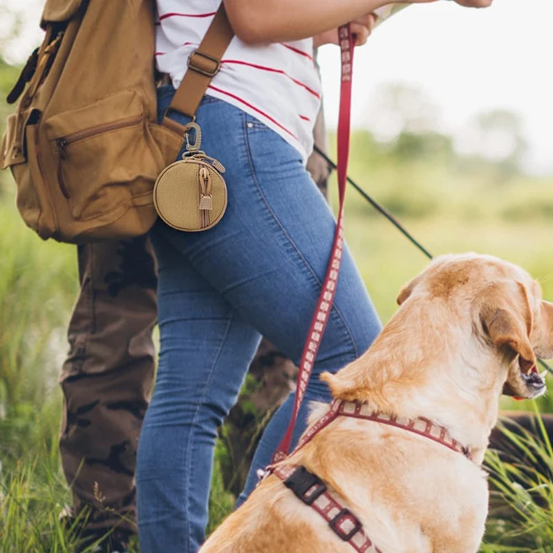 Benepaw Portable Dog Treat Bag Tactical Durable Lightweight Food Pet Pouch With Rotatable Carabiner For Puppy Training