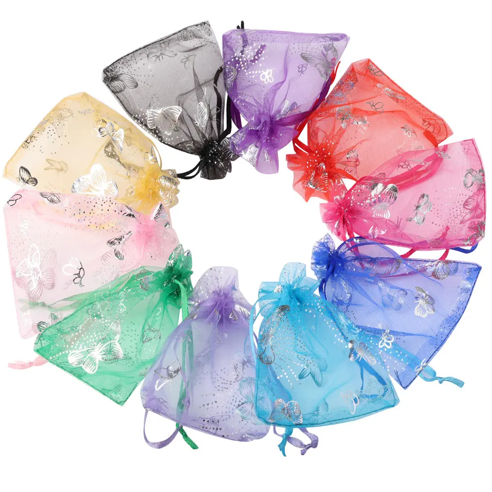 100 Sacchetti Regalo In Organza Minicloss 7x9 Cm – Bianchi E Colorati Con Coulisse, Perfetti Per Gioielli, Caramelle, Matrimoni E Feste - 6