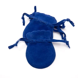Set of 10 Elegant Velvet Drawstring Pouches for Jewelry and Gift Packaging (Royal Blue)