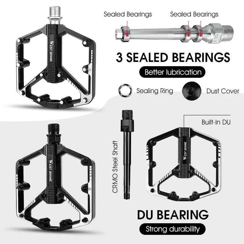 Sealed Bearing Bike Pedals 5